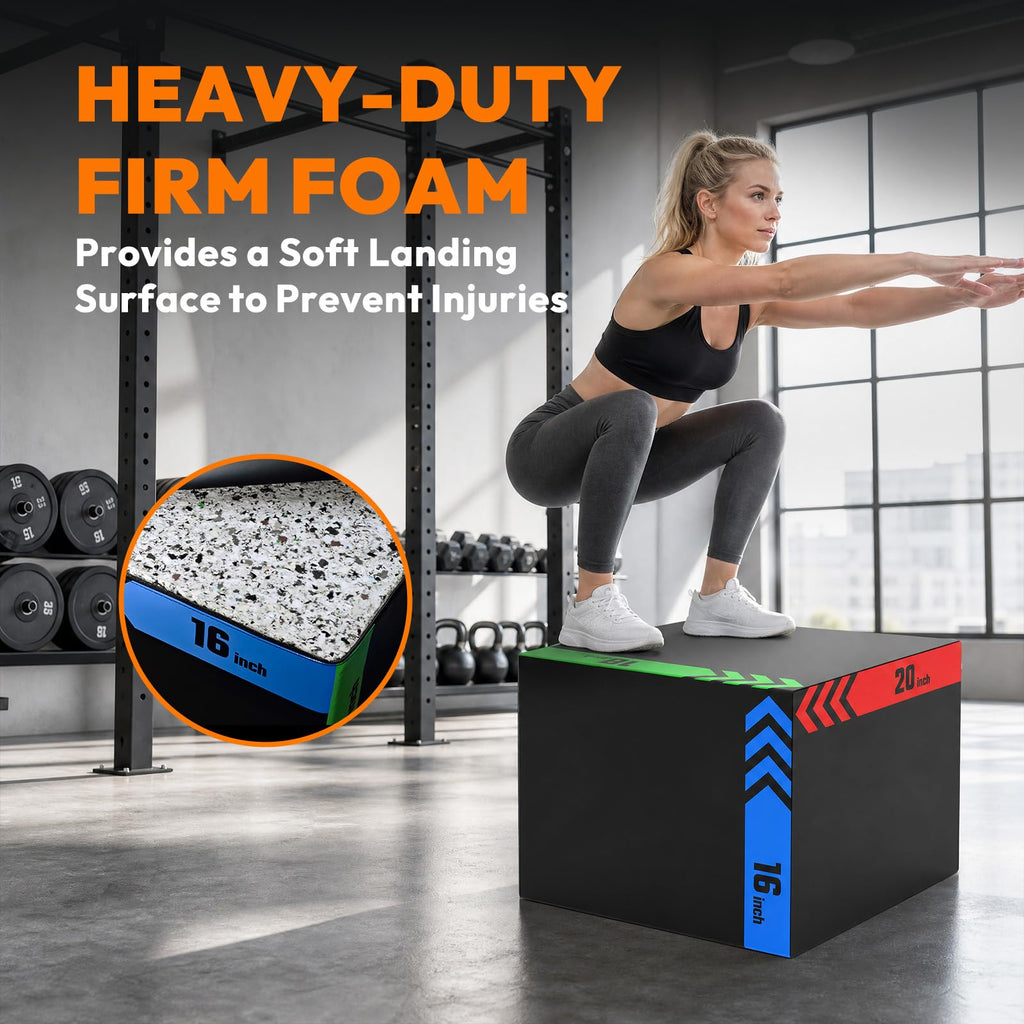 3-in-1 Non-Slip Foam Plyo Box K54445