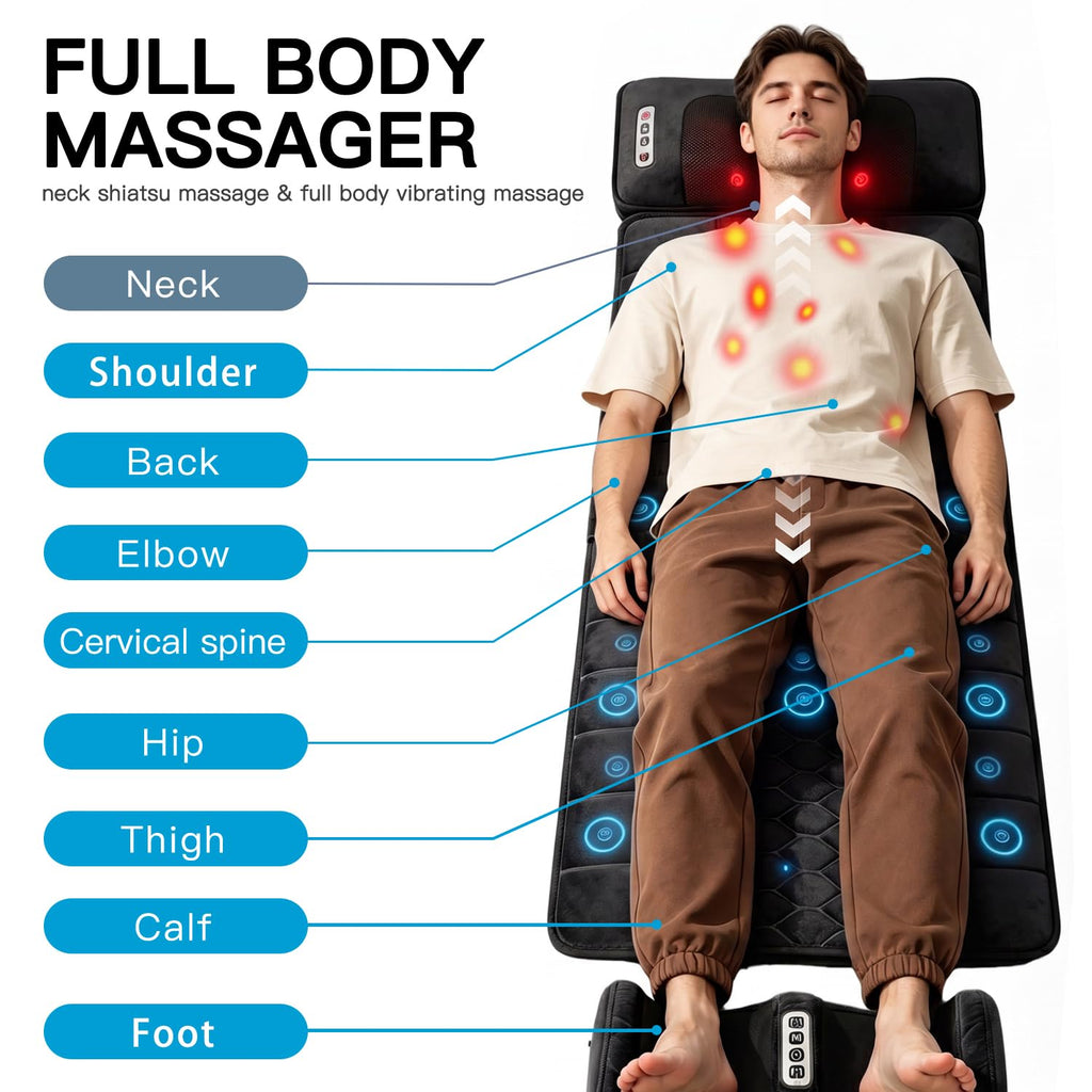 Full Body Massage Mat with Heat M330737