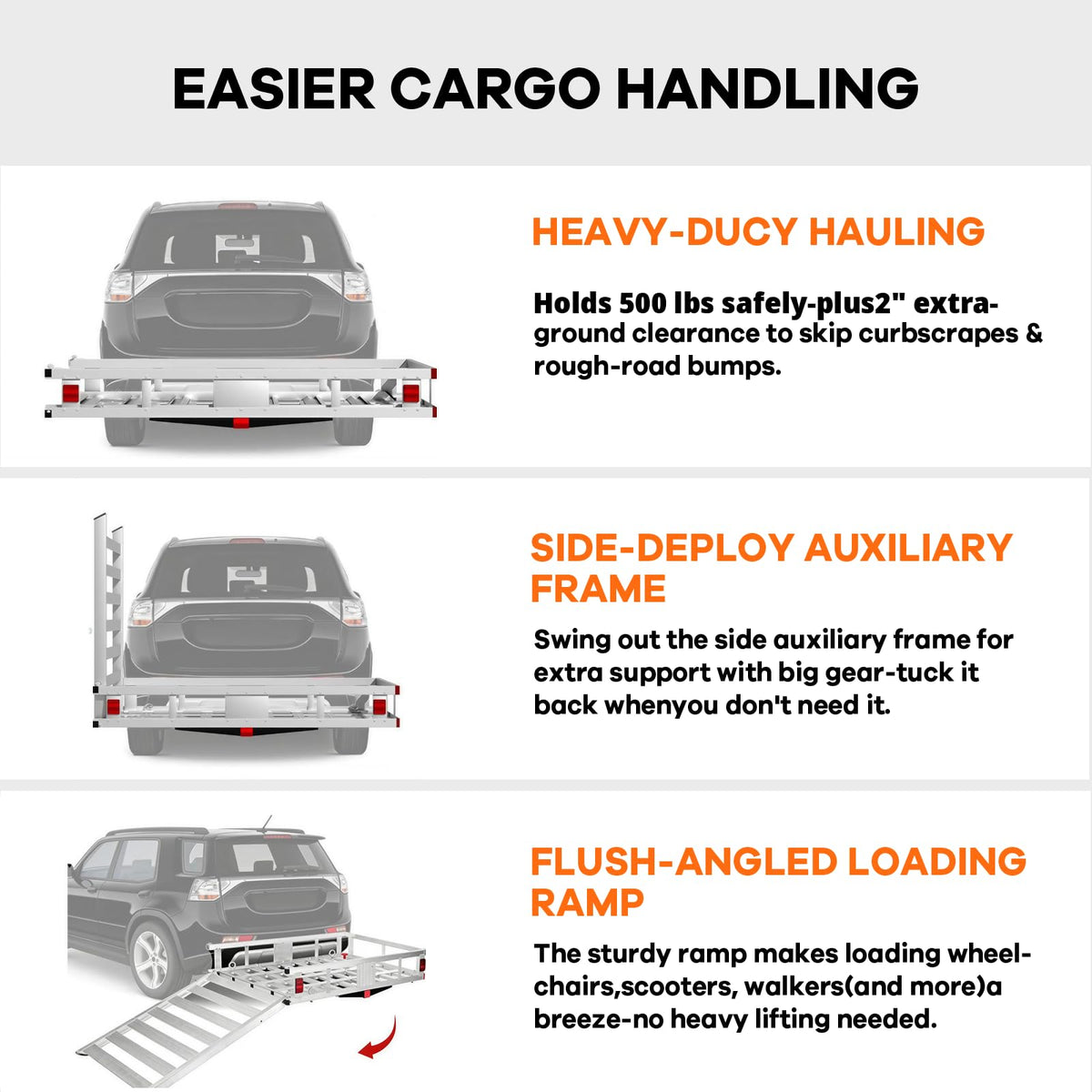Hitch Cargo Carrier with Ramp U979793