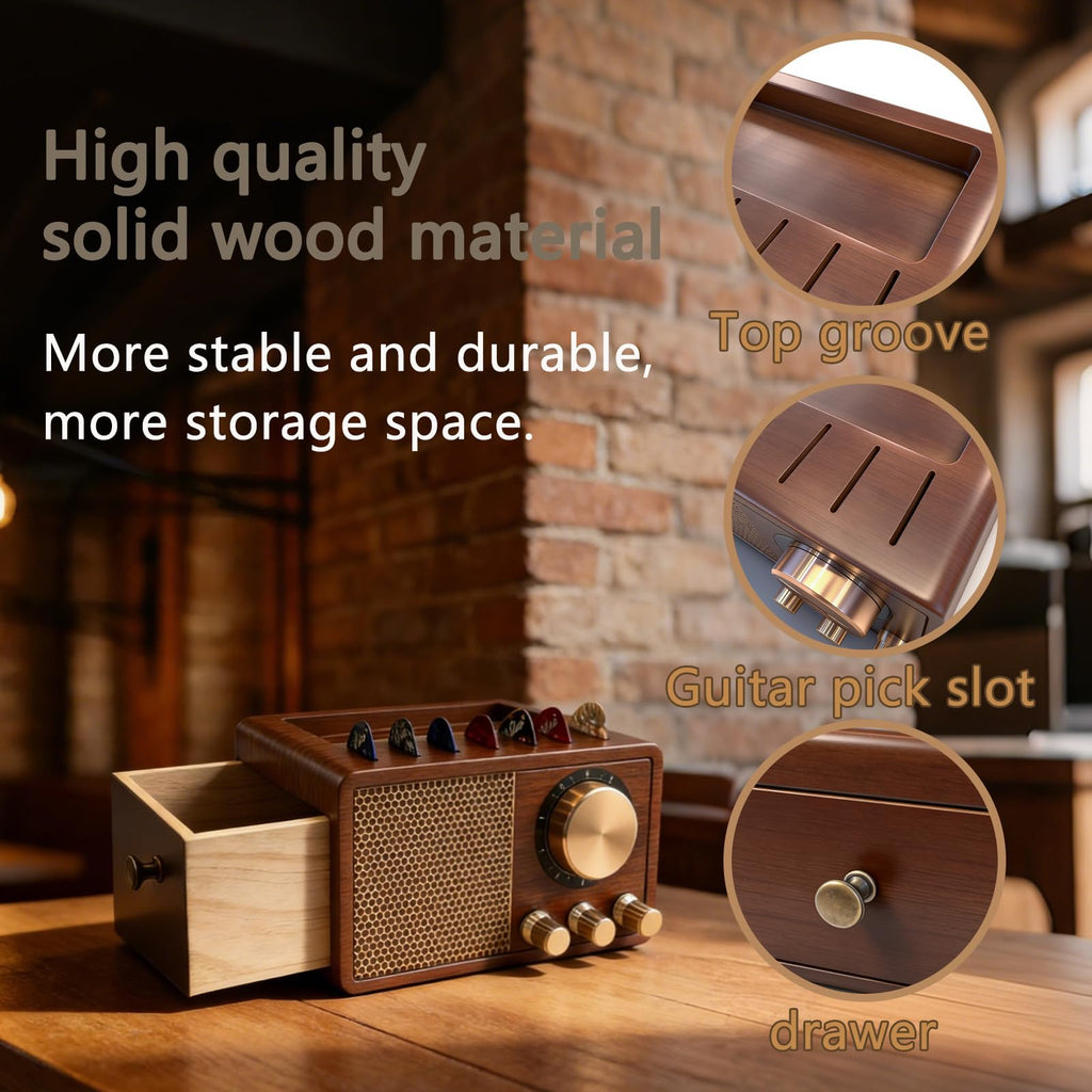 Wooden Guitar Pick Holder M30712