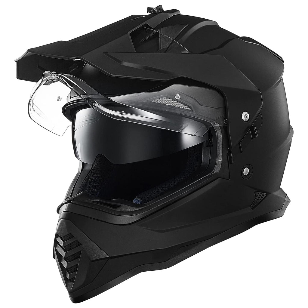 Dual Sport Adventure Motorcycle Helmet with Pinlock Visor W7863