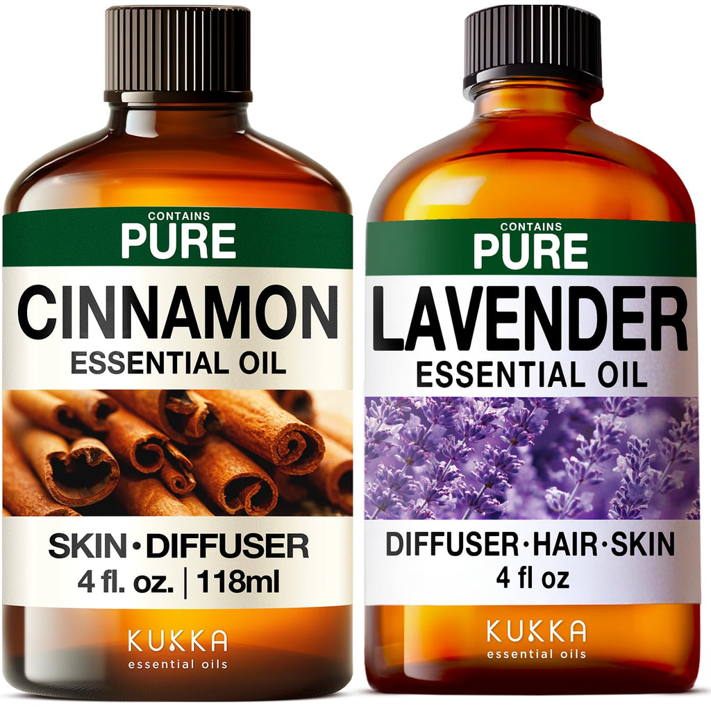 Cinnamon Bark & Lavender Essential Oil Set 2x4 fl oz O313145