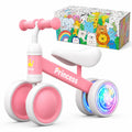 Pink Balance Bike with LED Light Up Wheels W394654