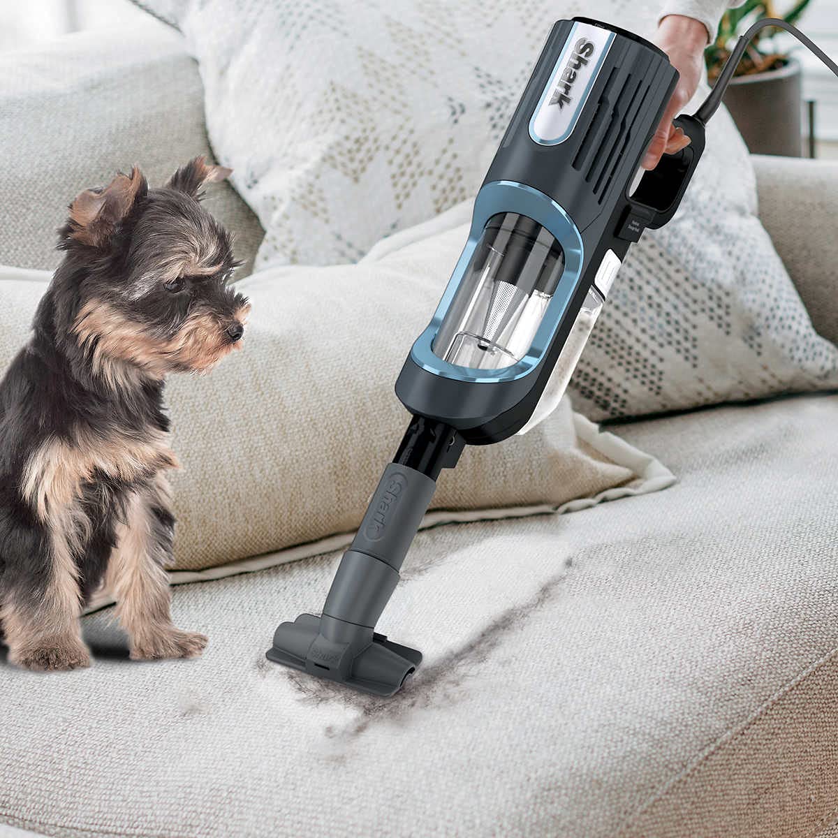 Corded Stick Vacuum with Self-Cleaning Brushroll D74050