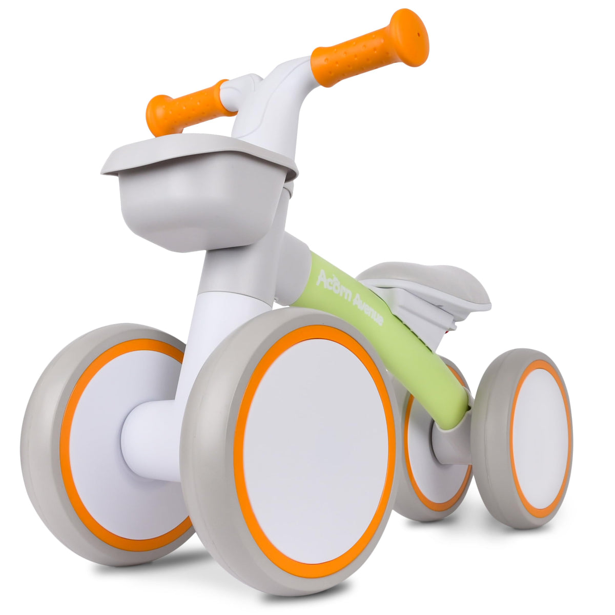12-24 Month 4 Wheels Adjustable Seat Baby Balance Bike with Storage Basket A890