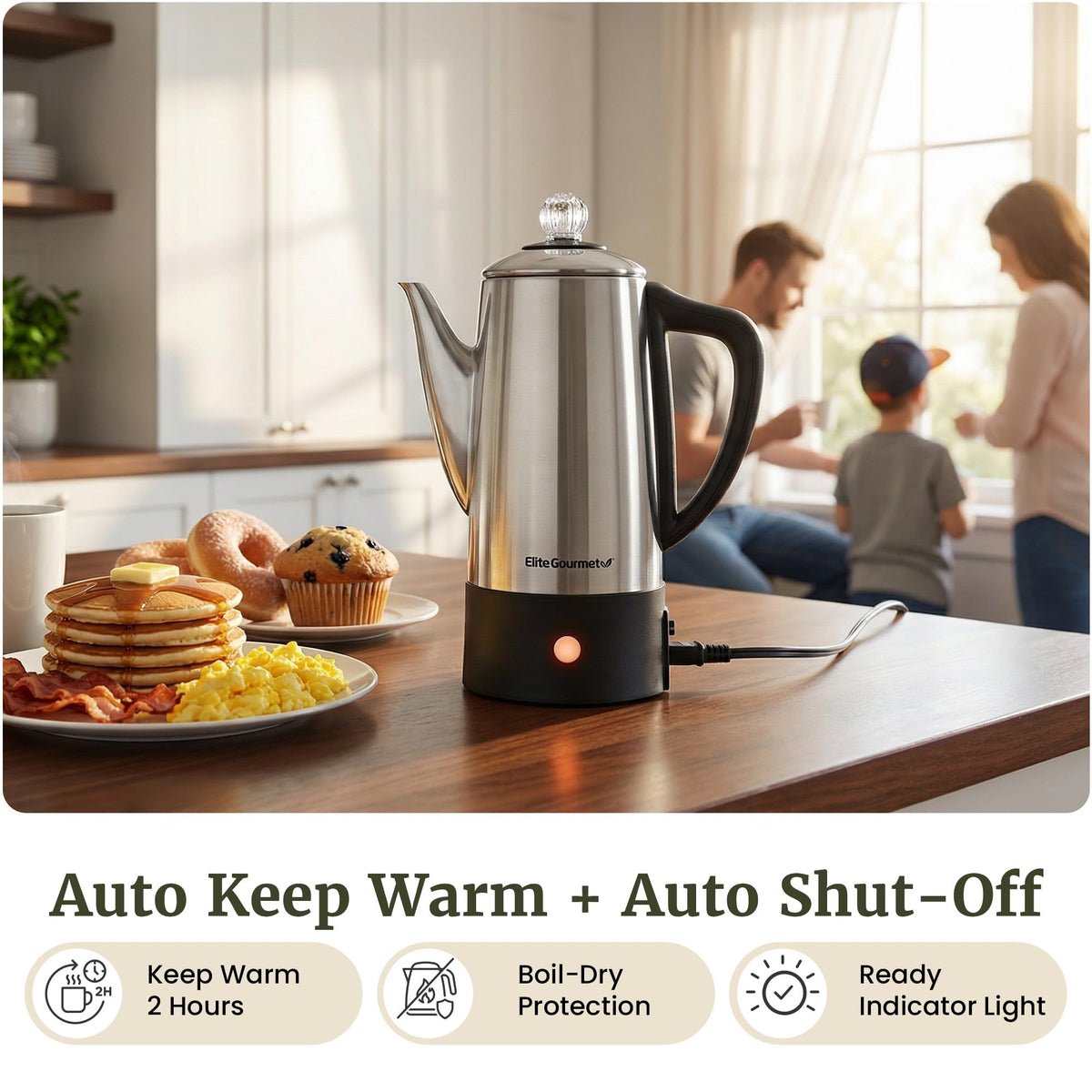 6-Cup Electric Coffee Percolator G436960