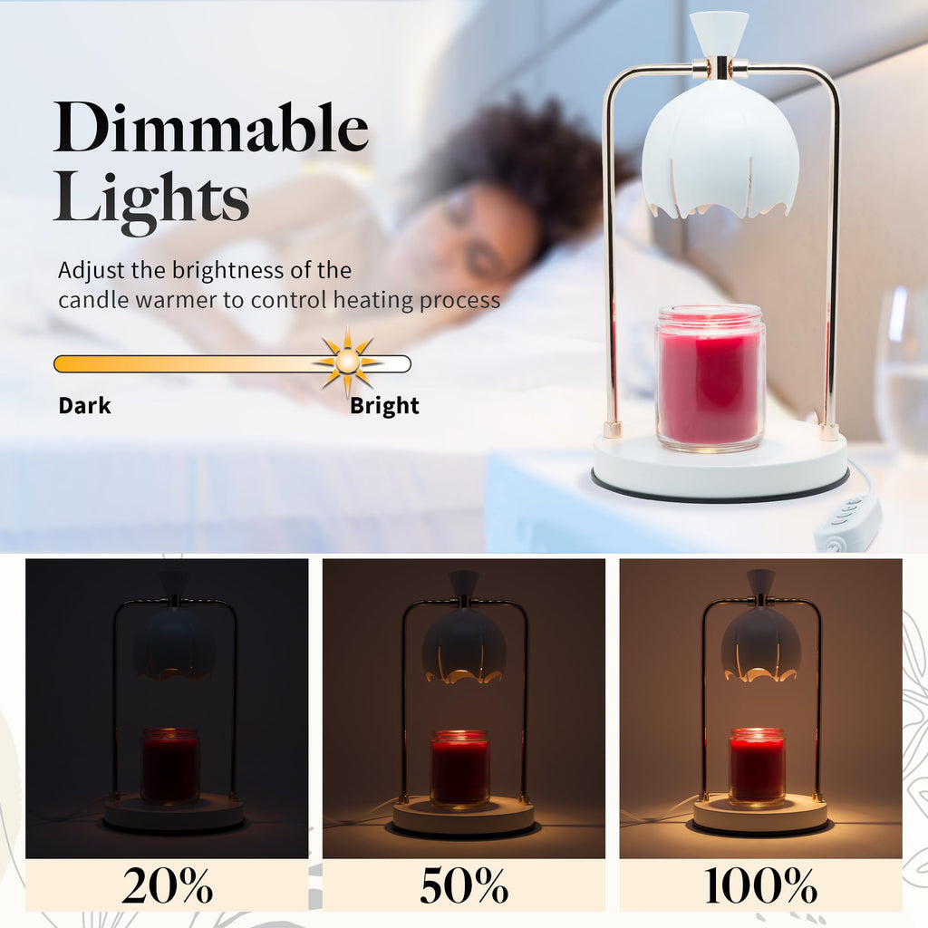 Electric Candle Warmer Lamp with Timer & Dimmer B45863