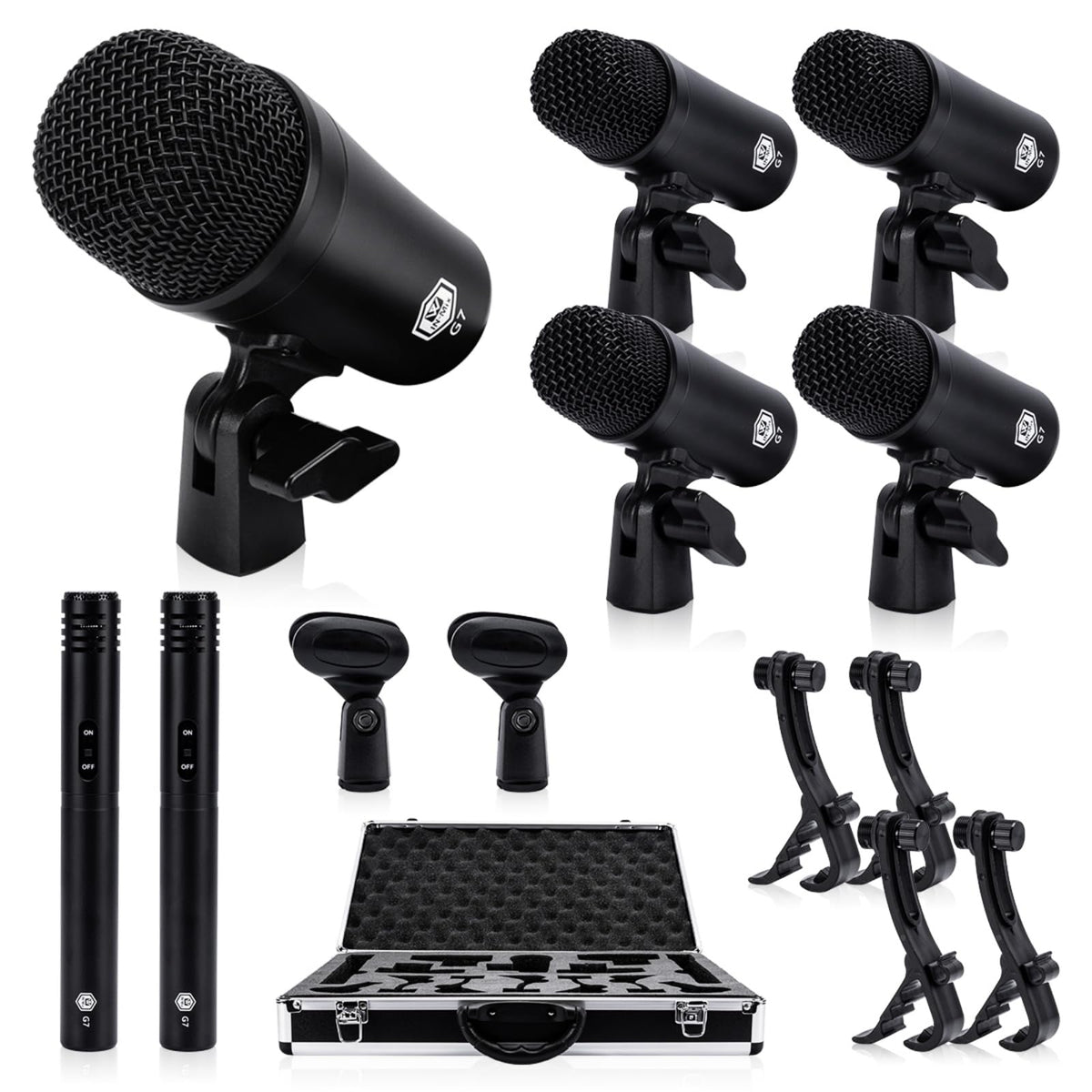 7-Piece Drum Mic Kit with XLR Outputs X4696