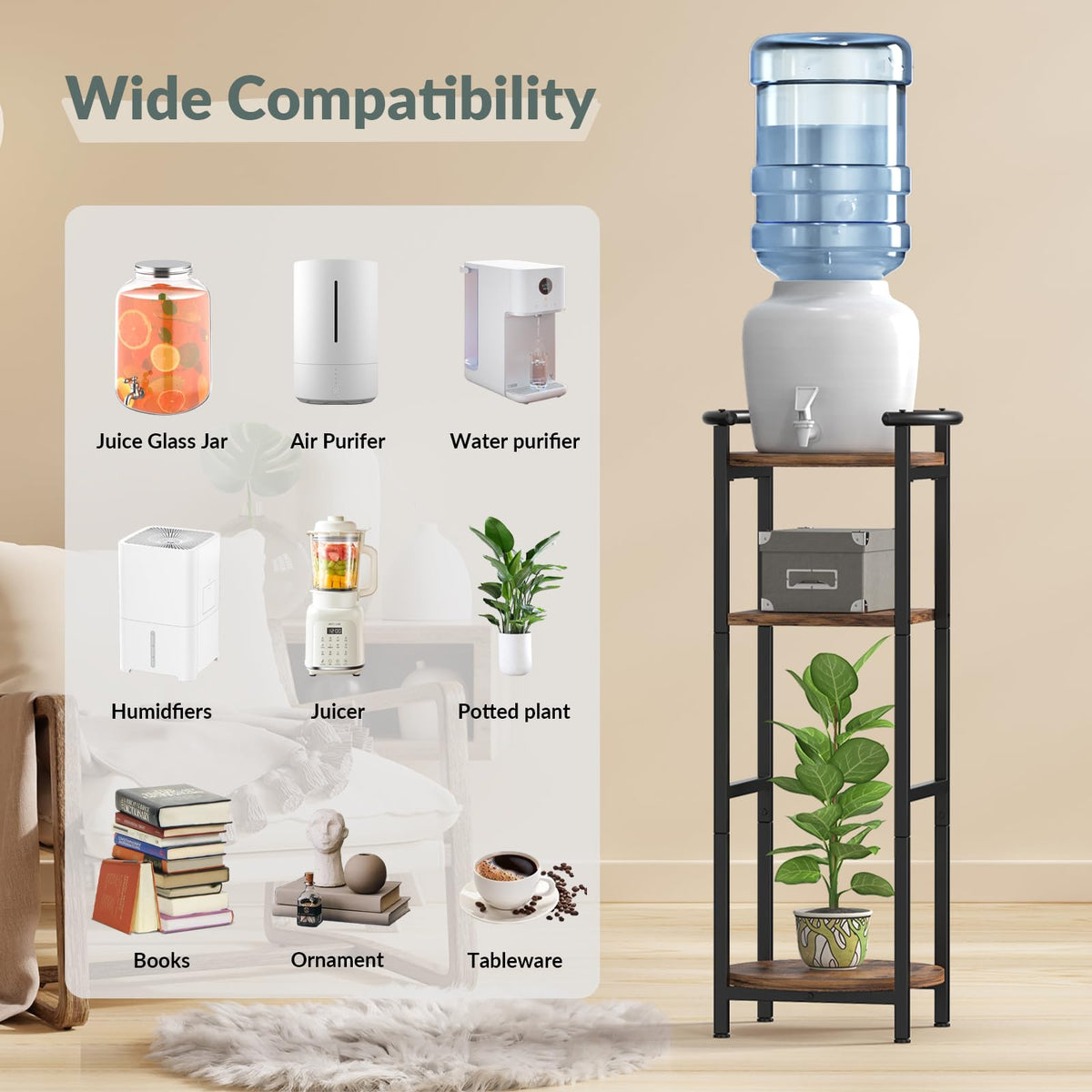 Wood Drink Dispenser Stand R841687