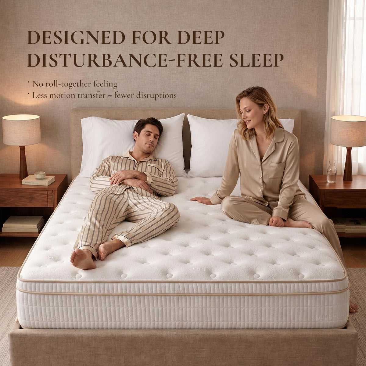 Full Size 12 Inch Medium Firm Hybrid Mattress G4994