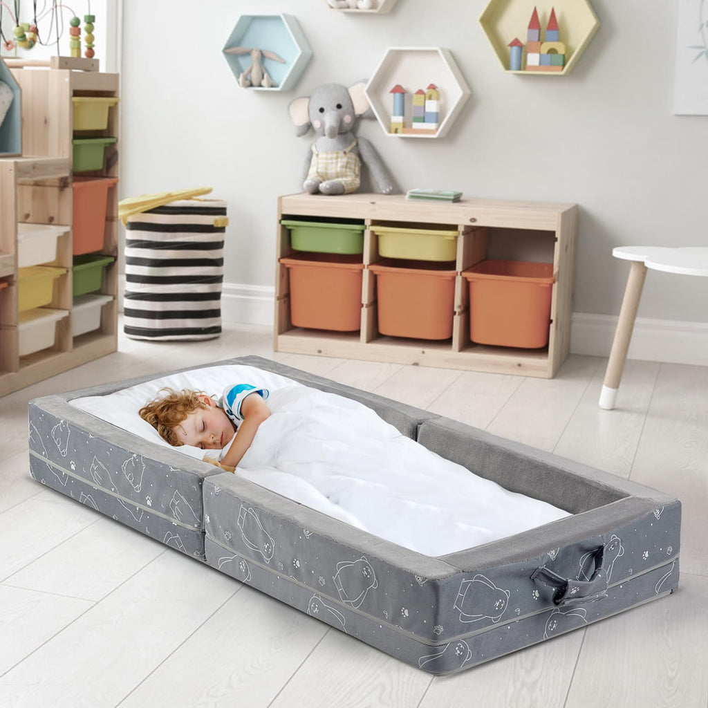 Portable Foldable Soft Foam Toddler Travel Bed A7079