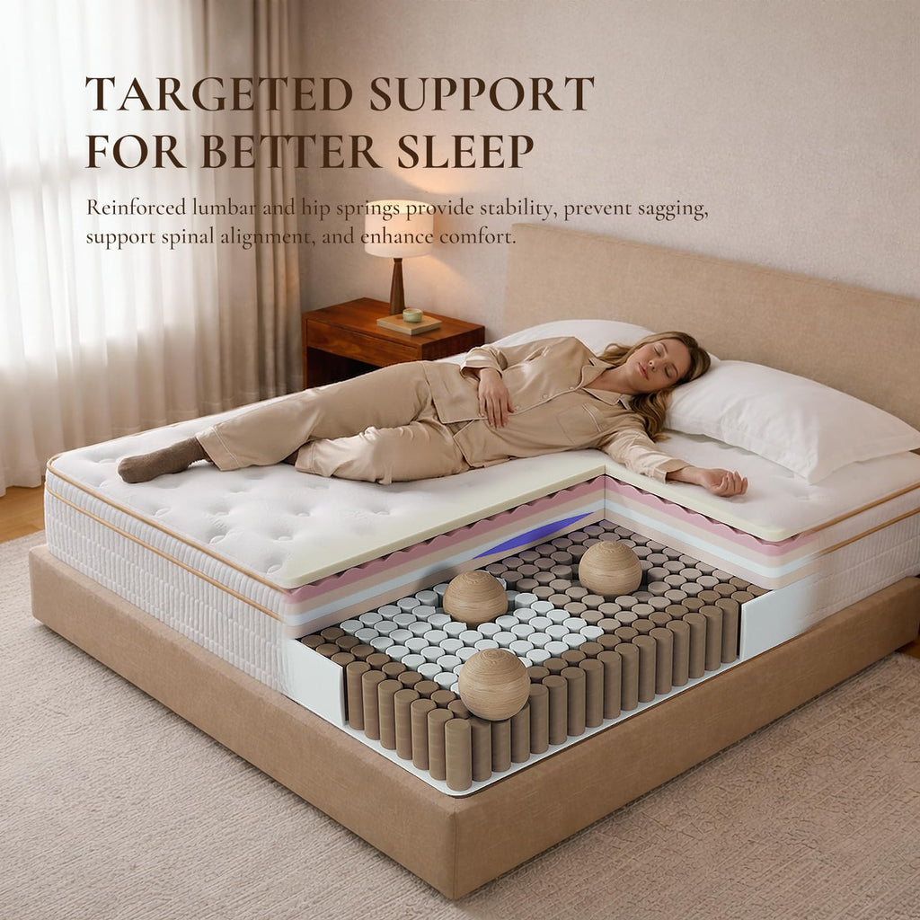 Full Size 12 Inch Medium Firm Hybrid Mattress G4994
