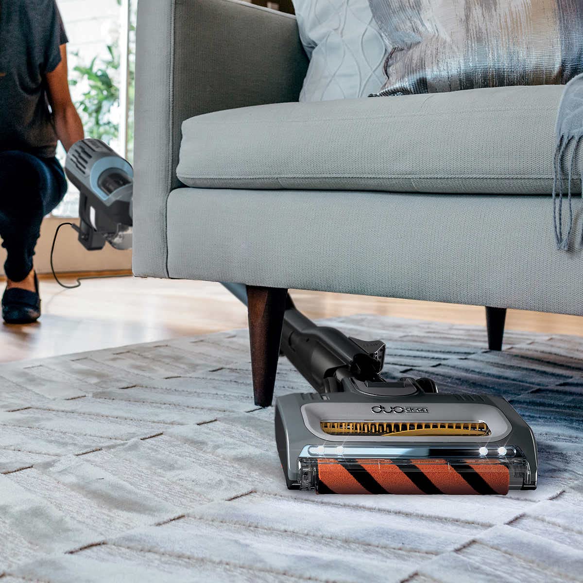 Corded Stick Vacuum with Self-Cleaning Brushroll D74050
