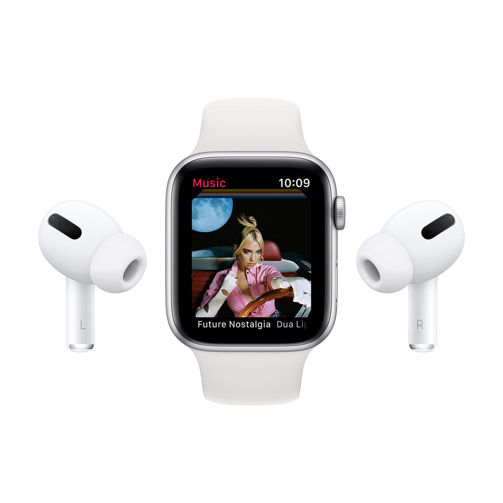 Silver Aluminum Case with White Sport Band Smartwatch T1391
