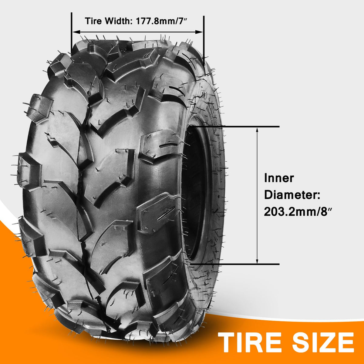 19x7-8 Tubeless Tire 1 Pack O542259