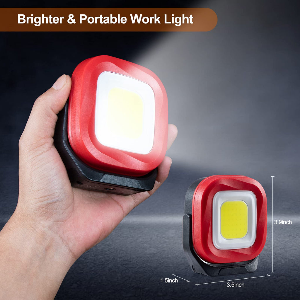 Magnetic Work Light, 42 LEDs 1000 Lumens Rechargeable Portable Inspection Light (2 PCS) G874810
