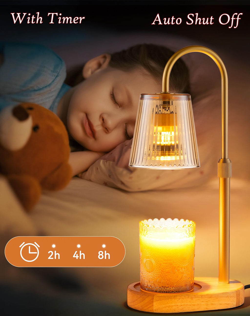 Adjustable Candle Warmer Lamp with Timer I28037