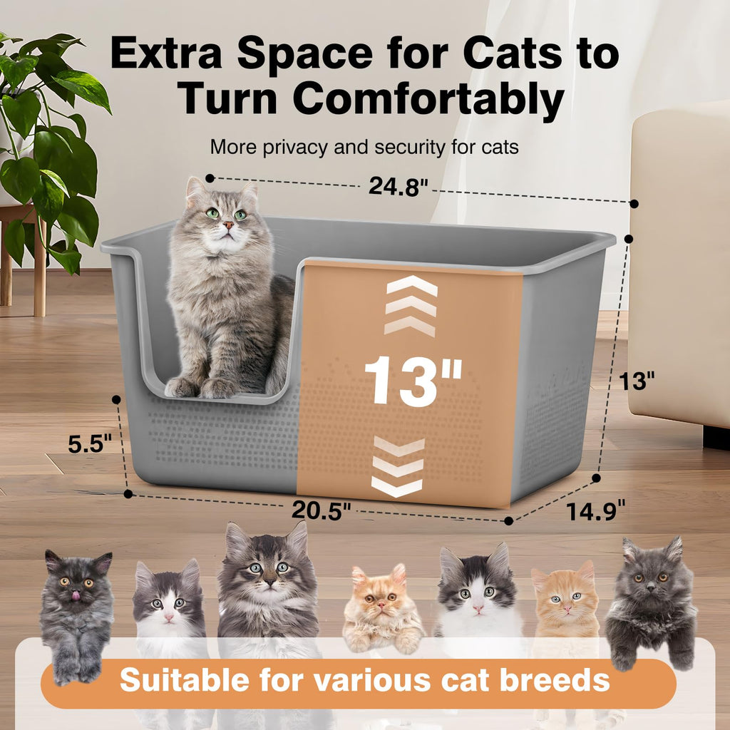 Extra Large High Sided Cat Litter Box Q991