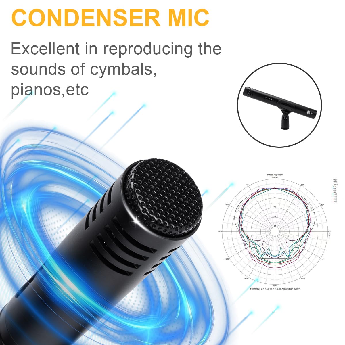 7-Piece Drum Mic Kit with XLR Outputs X4696
