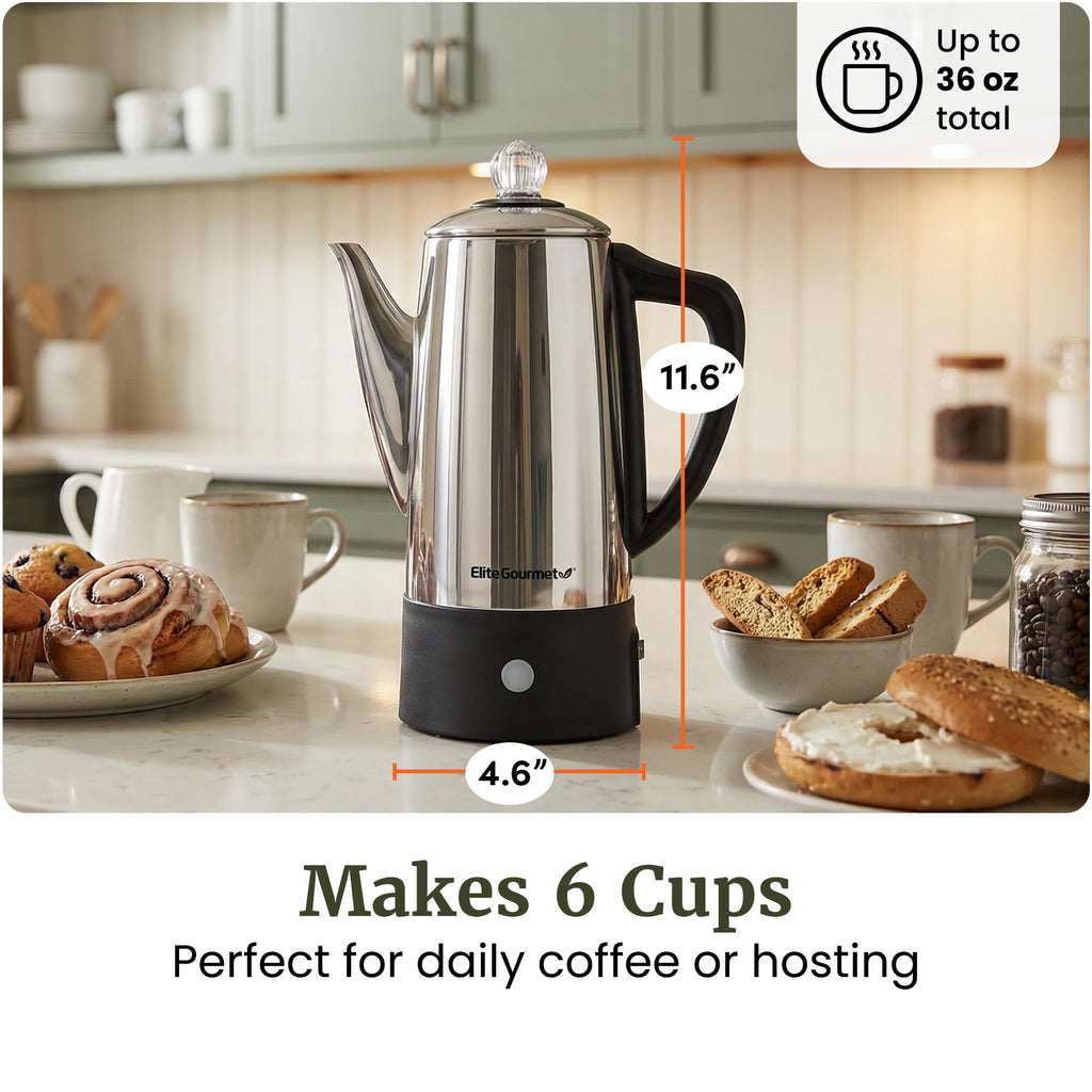 6-Cup Electric Coffee Percolator G436960