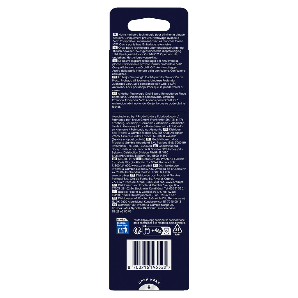 Black Replacement Toothbrush Heads O18880