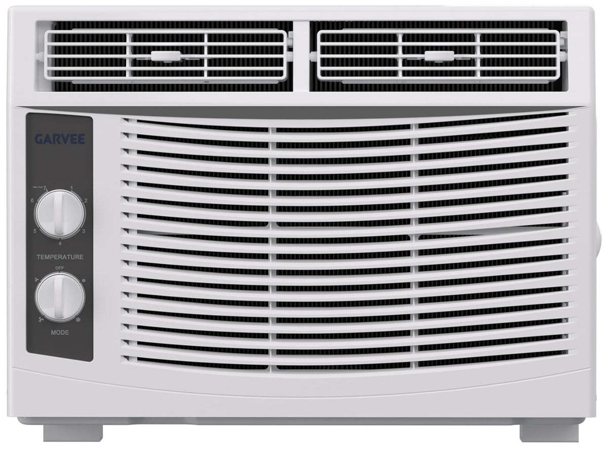 5000 BTU White Window Air Conditioner with Fan Function F47413