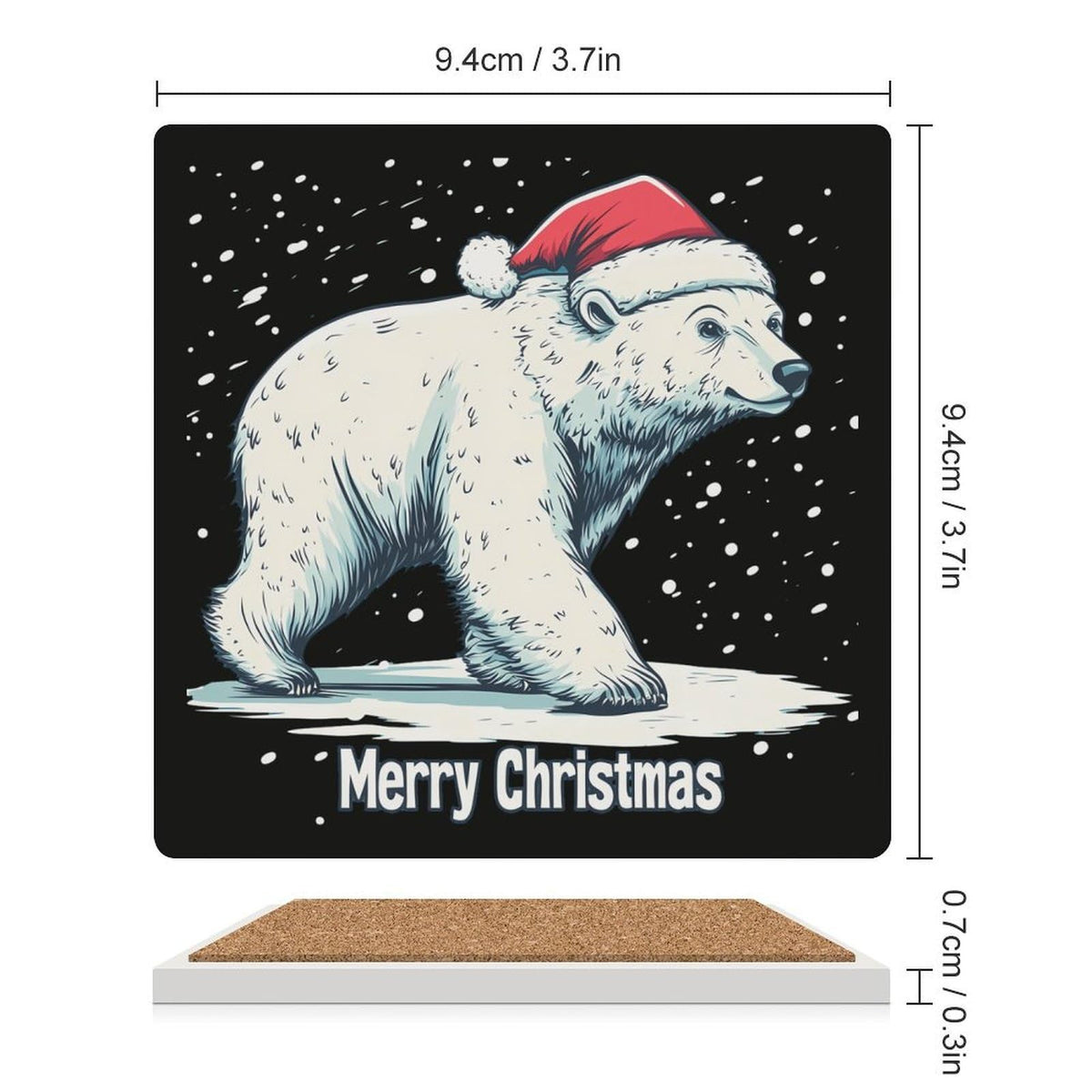 White Ceramic Coasters Set U71257