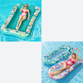 Inflatable Tanning Pool Lounger Float with Pillow & Cup Holder, 2 Pack C9940