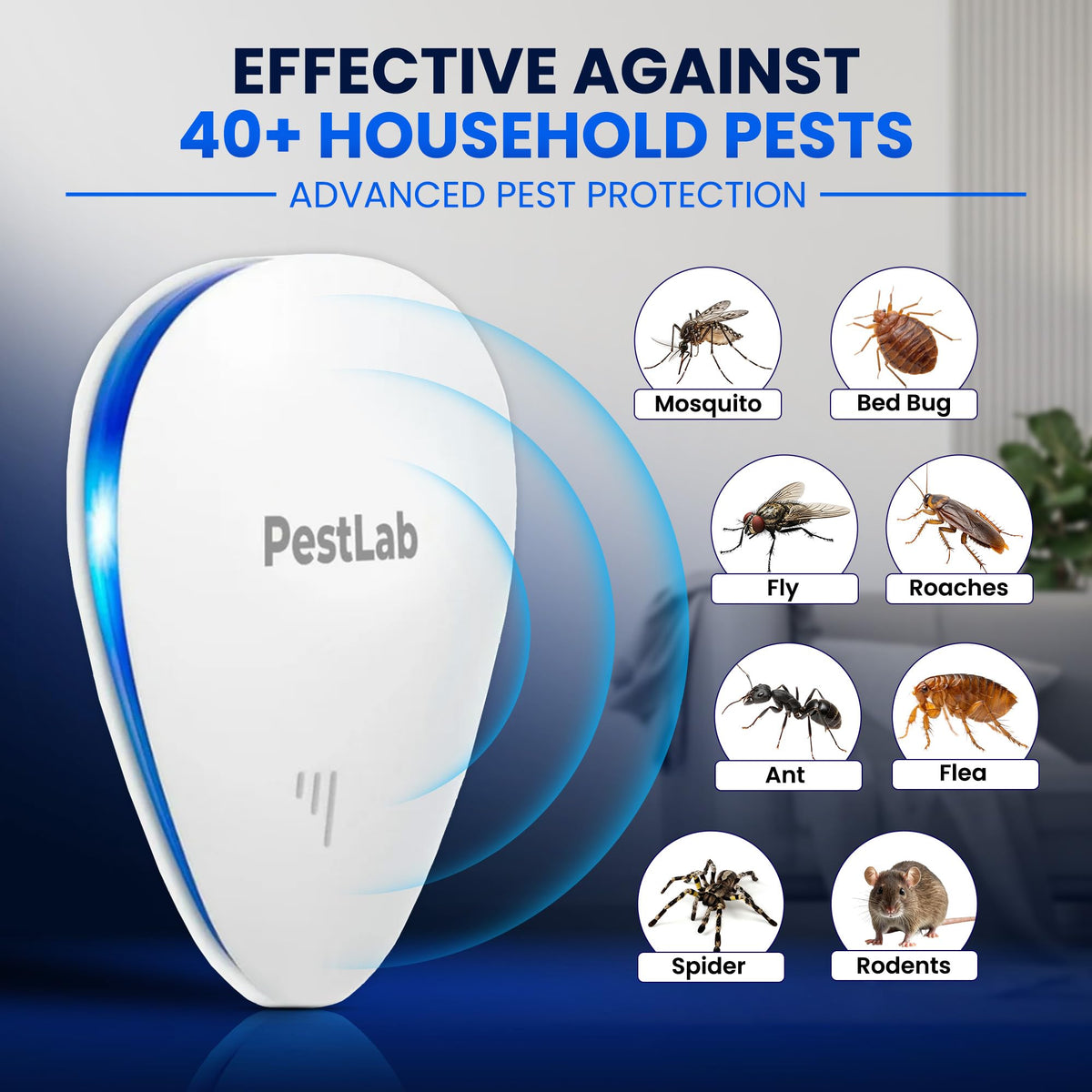 Indoor Plug In Ultrasonic Pest Repeller 3 Pack N779908