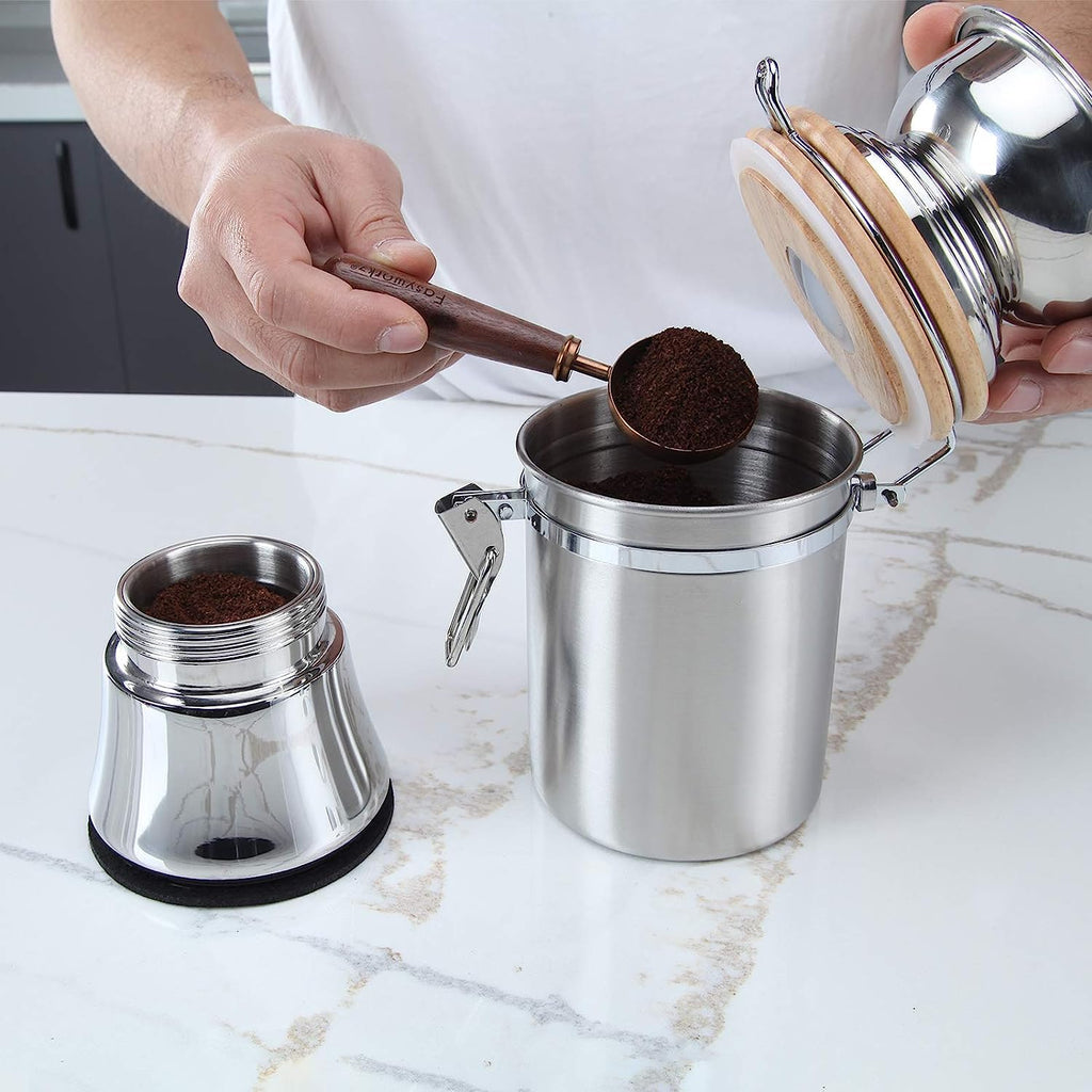 34 oz French Press and Manual Coffee Grinder with Canister P241