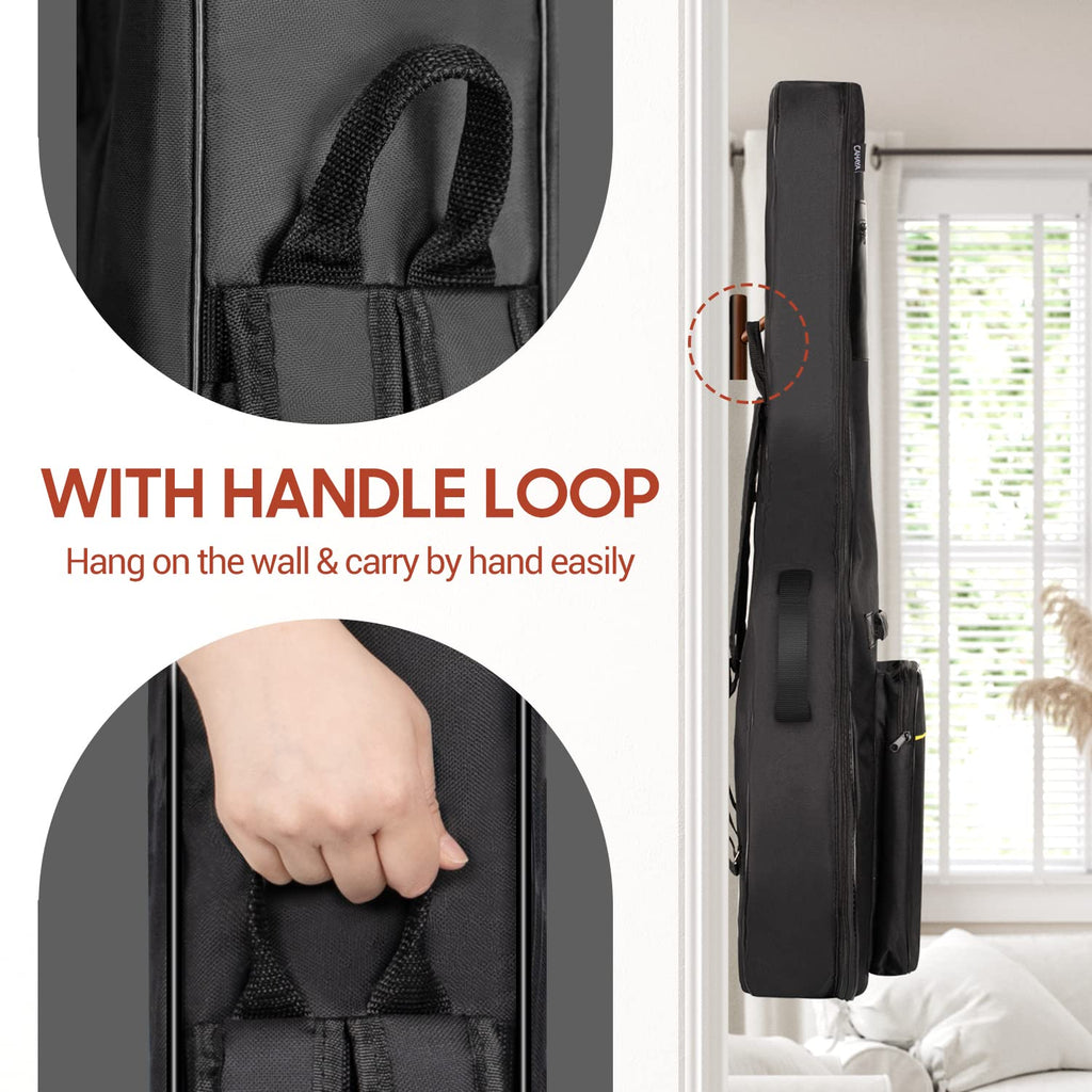 41 In 0.35 In Thick Padding Soft Guitar Bag Black B950