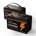 12V 100Ah LiFePO4 Lithium Battery 2 Pack I660831