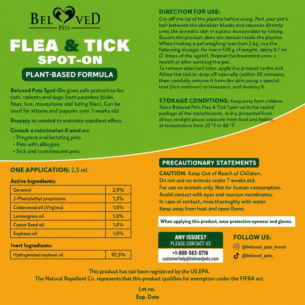 Flea & Tick Spot-On Drops for Dogs and Cats 3 Supply Pack J249683