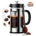 34oz Heat Resistant Glass Stainless Steel French Press Coffee Maker H289