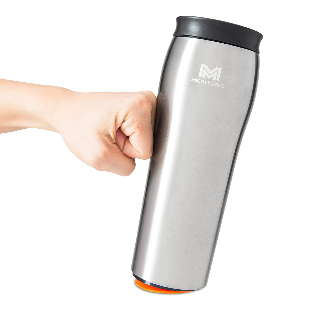Silver Stainless Steel 16 oz Insulated Travel Mug M16011