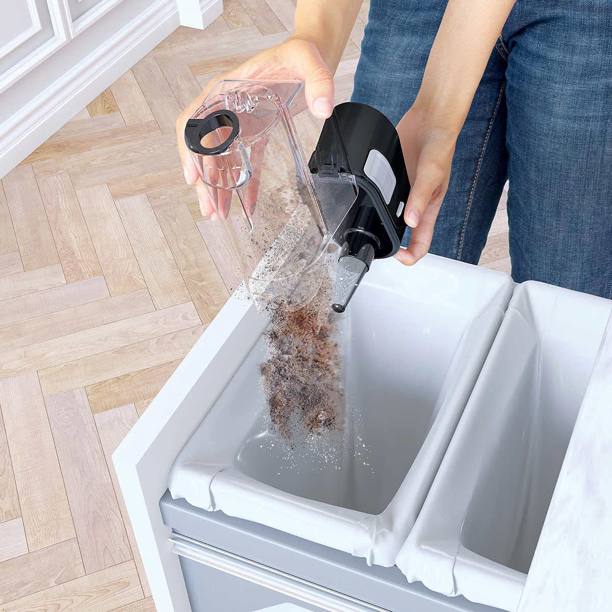 Corded Stick Vacuum with Self-Cleaning Brushroll D74050