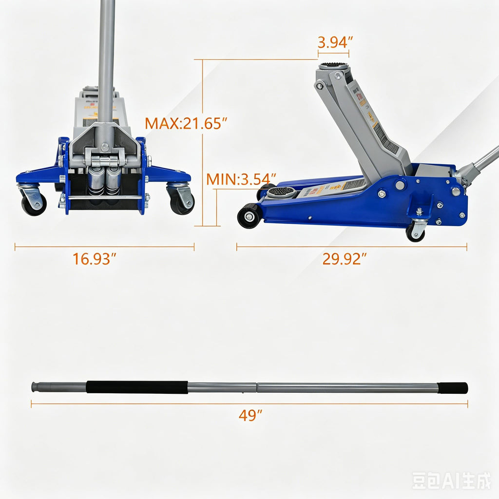 5 Ton Ultra Low Profile Hydraulic Floor Jack I493826