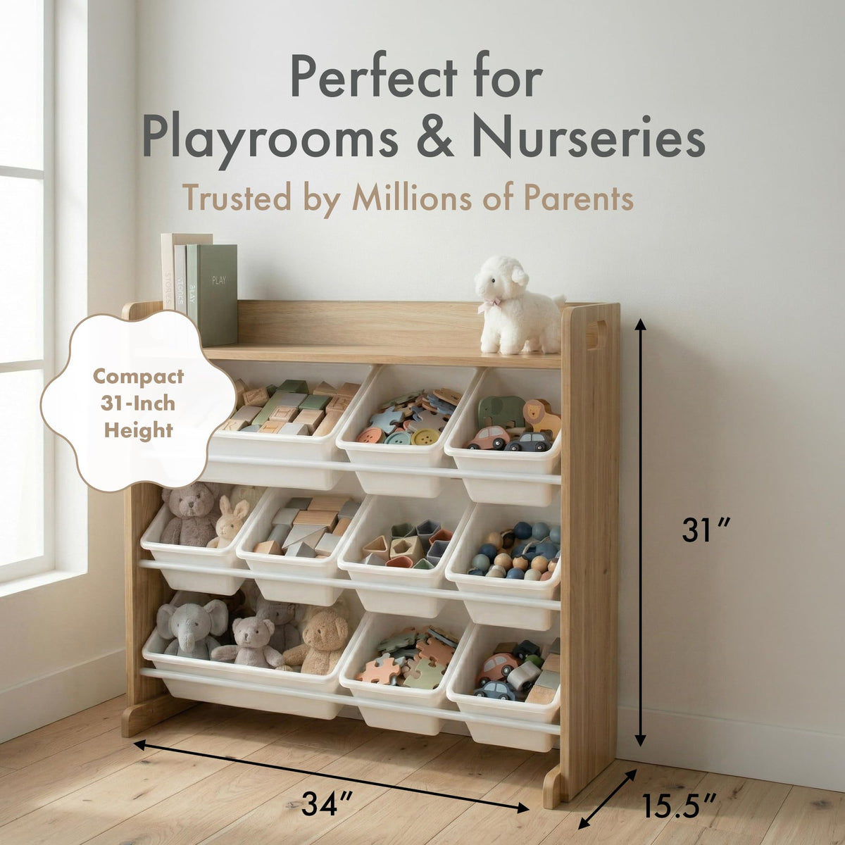Kids Toy Organizer with 9 Bins K54311