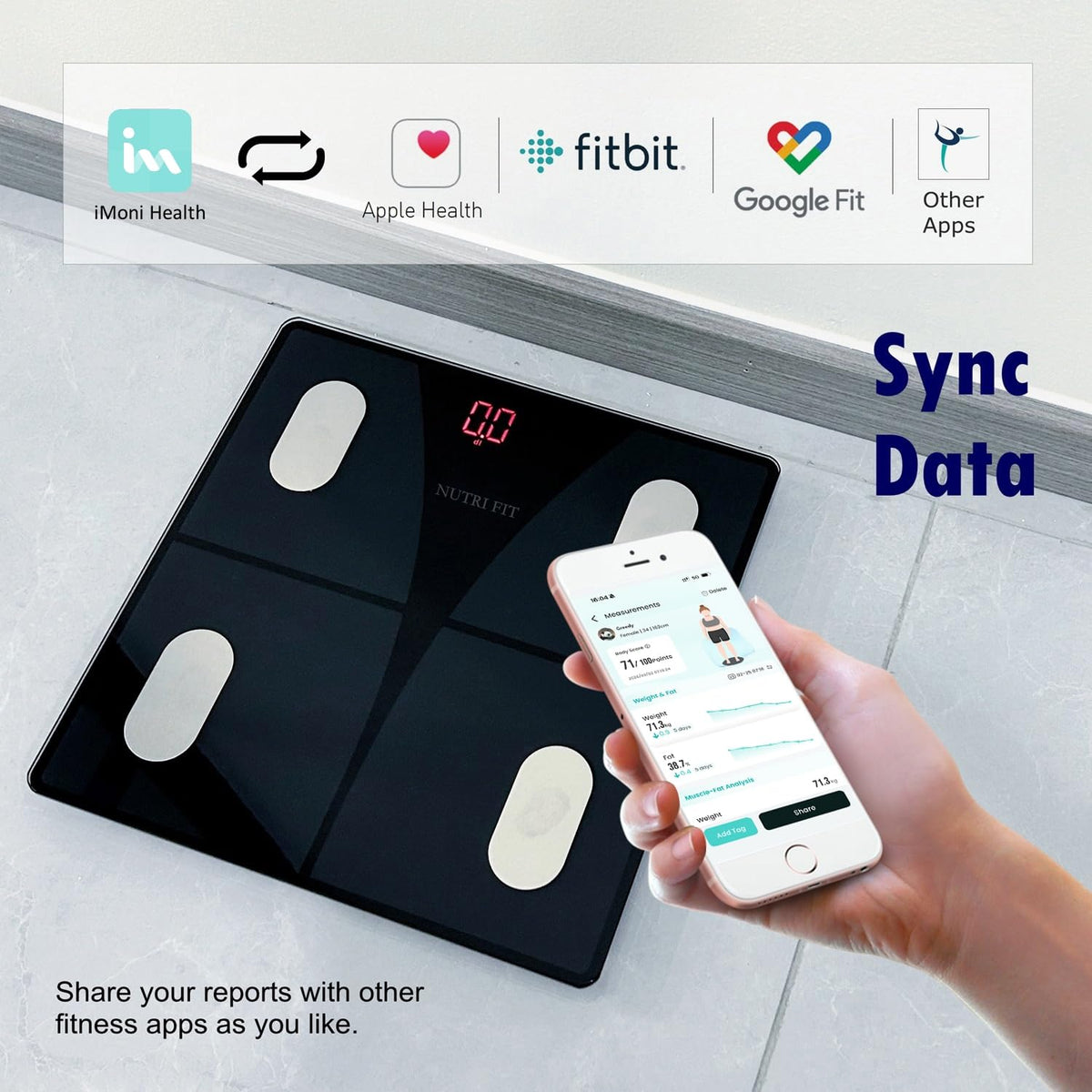 Digital Bathroom Scale M3854