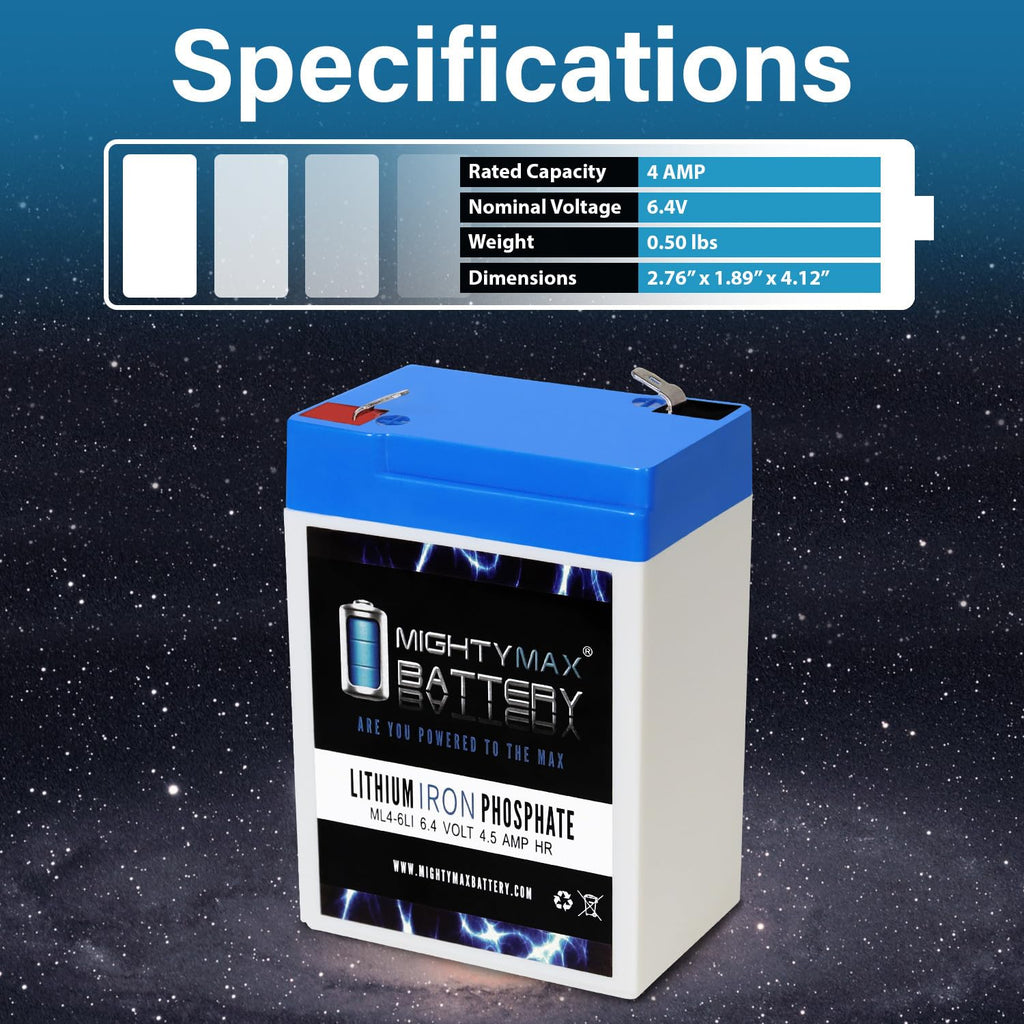 6V 4.5AH Lithium Replacement Battery N677