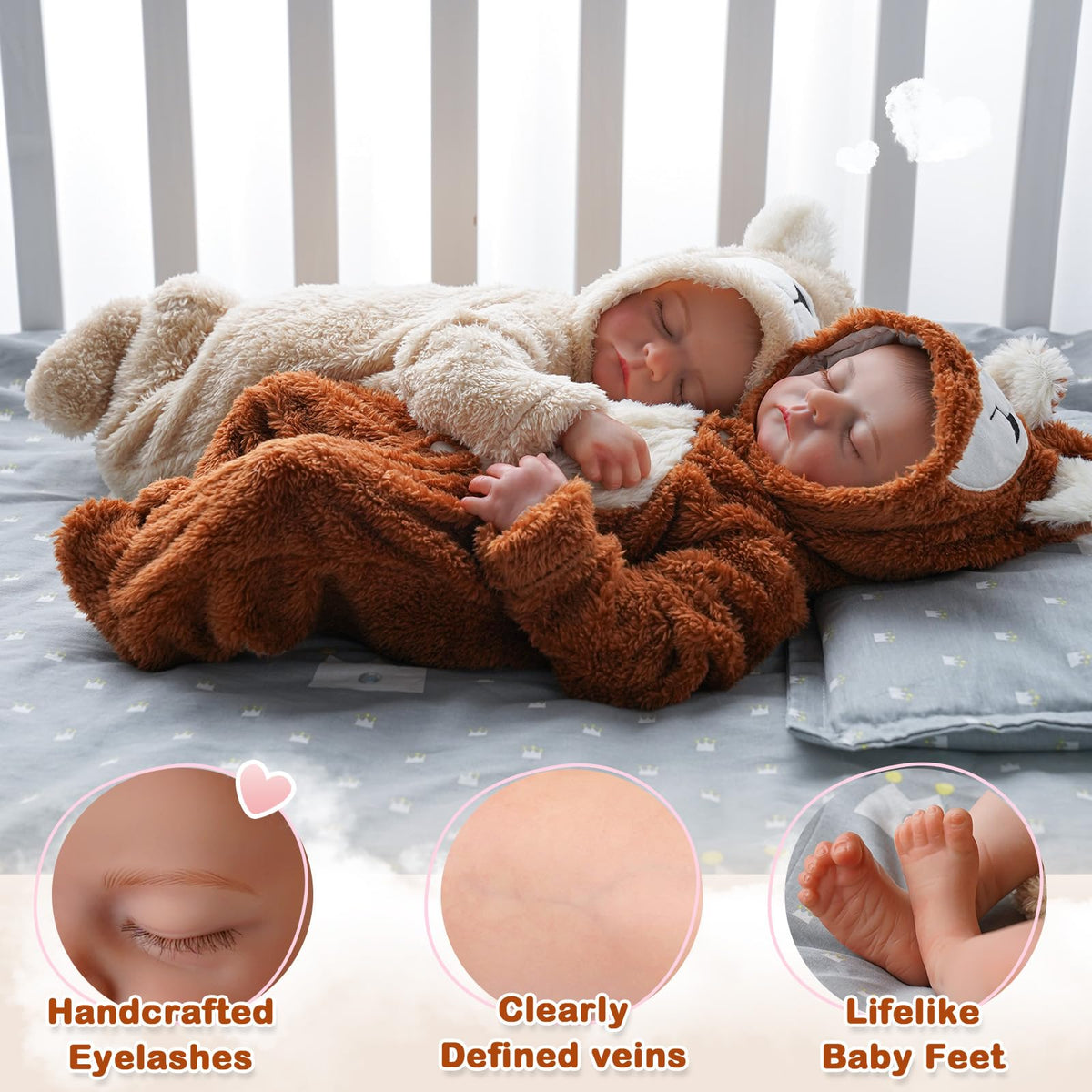 20 inch Soft Body Poseable Baby Doll B133335