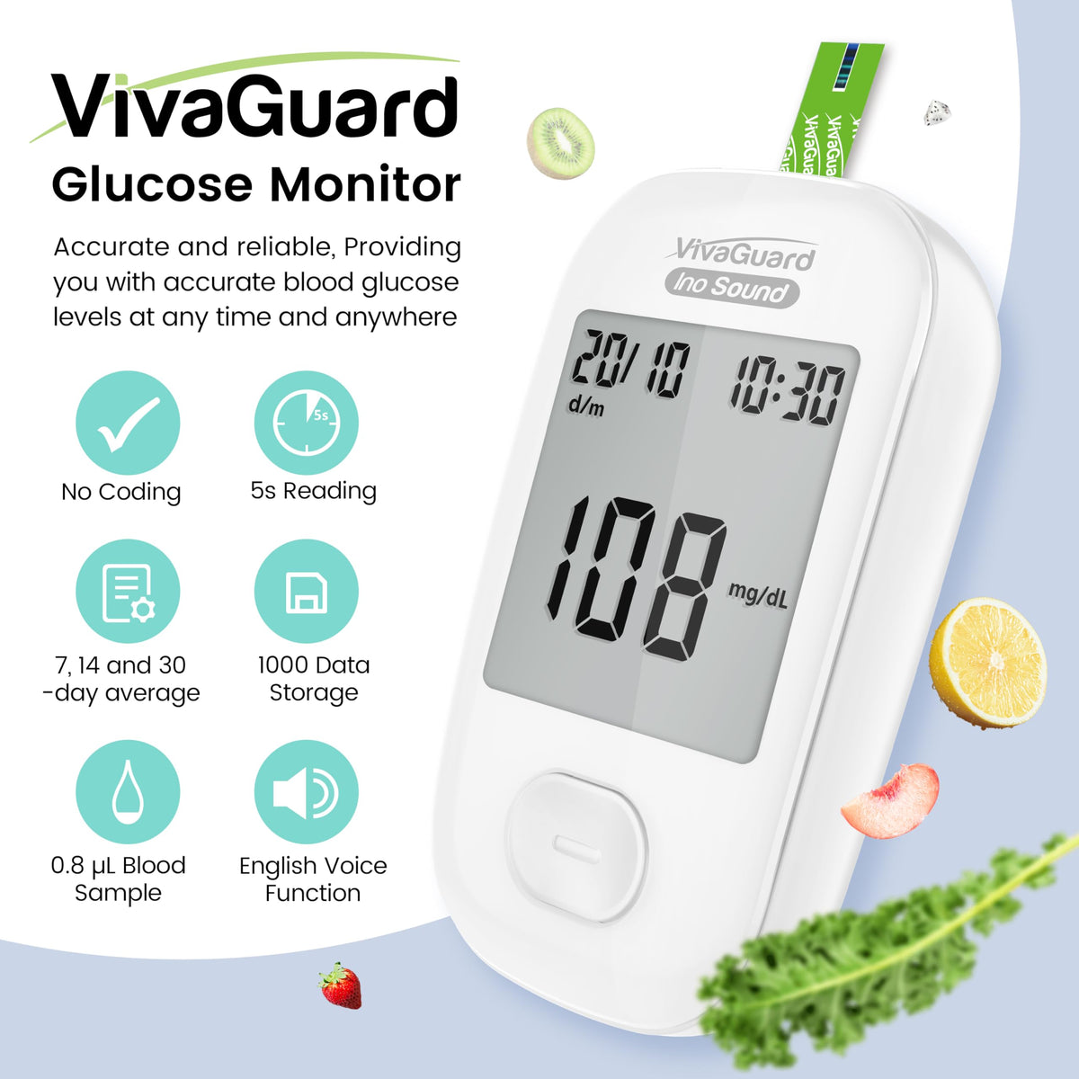 Talking Blood Glucose Monitor Kit I312