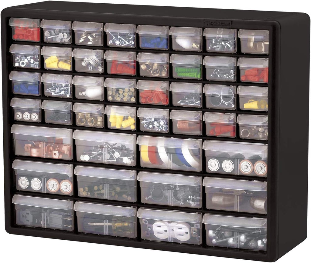 44 Drawer Black Plastic Storage Cabinet Z394