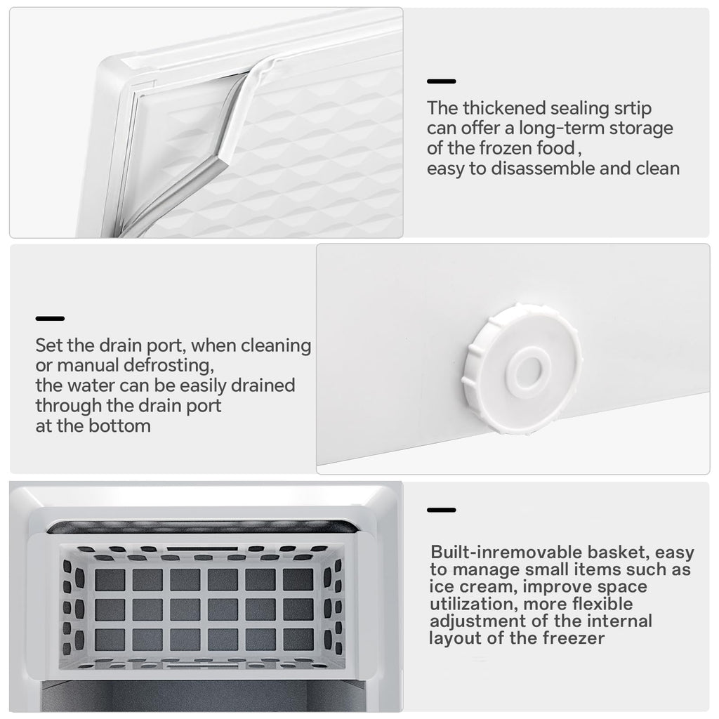 7.0 Cubic Feet White Chest Freezer V9849