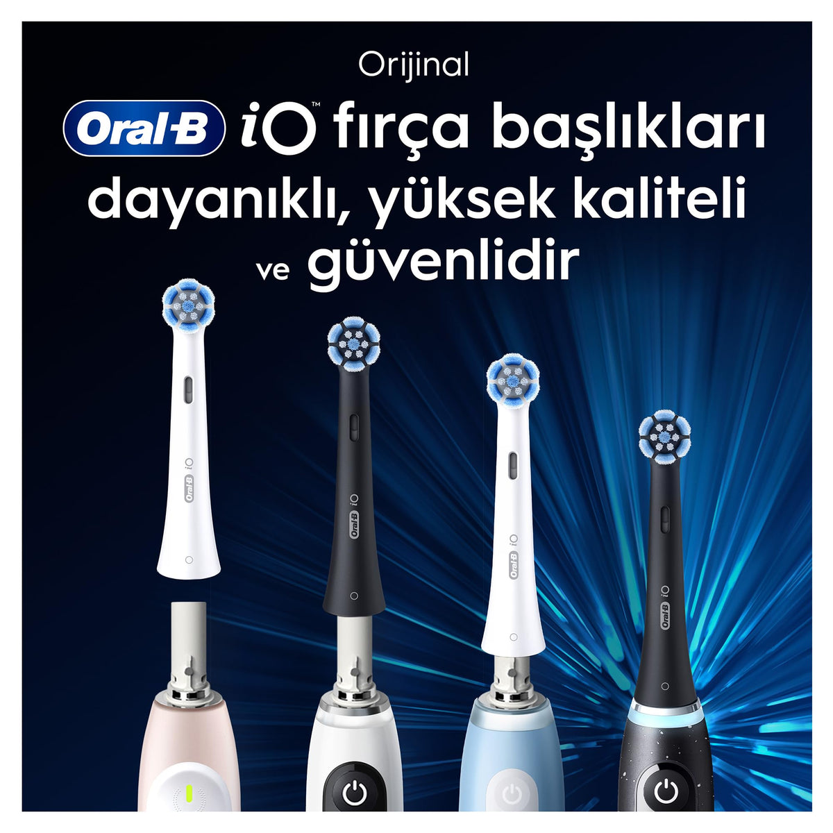 Black Replacement Toothbrush Heads O18880