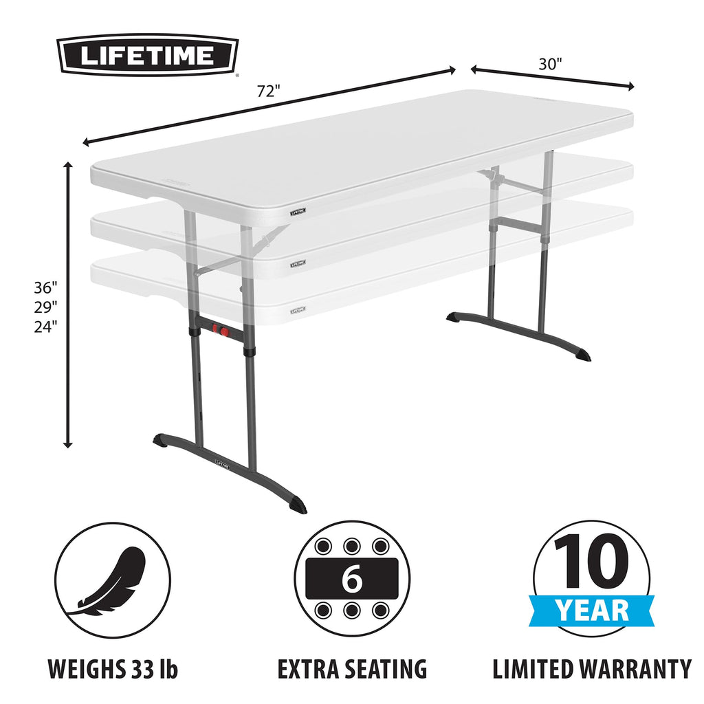 6-Foot Adjustable Height Nesting Table N321031