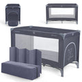 Foldable Lightweight Travel Cot with Carry Bag, Navy Blue Y78818