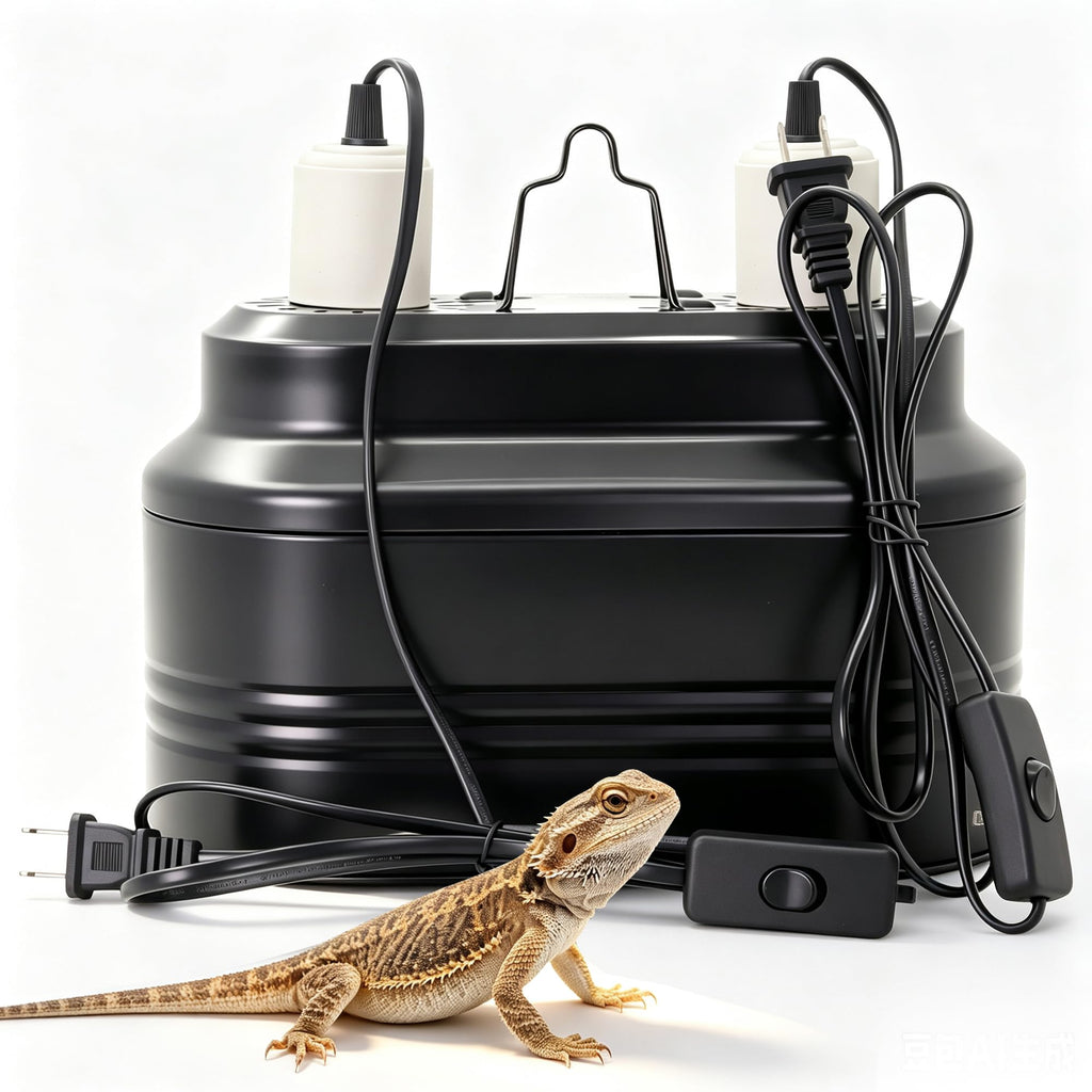 Reptile Light Fixture with Independent Switches I49389