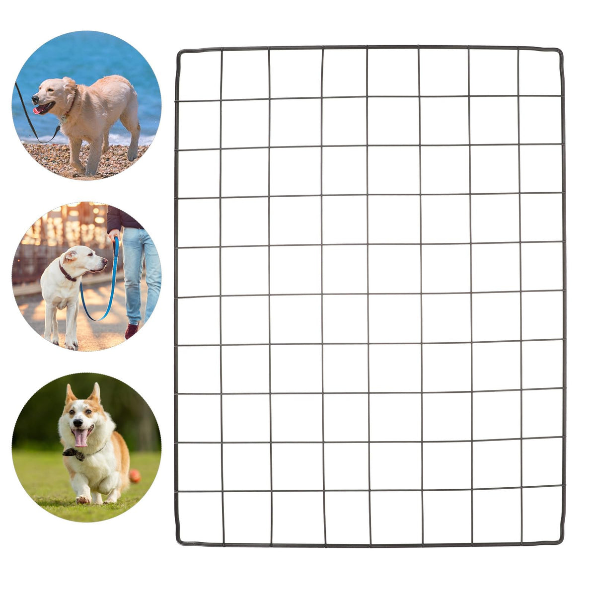 4pcs Flexible Iron Mesh Dog Fence Panels X915