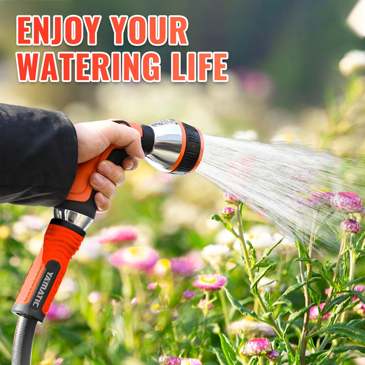 100FT Garden Hose with 10 Function Nozzle S867259
